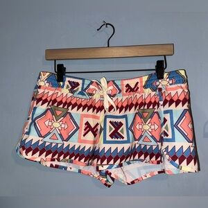 Billabong Multicolor Geometric Athletic Shorts